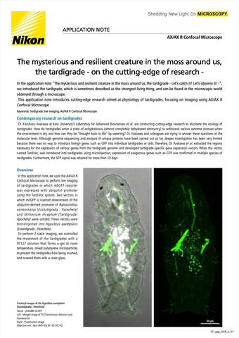 Sinh vật bí ẩn và bền bỉ trong rêu xung quanh ta, gấu nước – Đề tài nghiên cứu tiên tiến