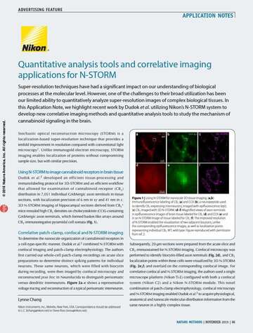 Công cụ phân tích định lượng và ứng dụng ảnh tương quan cho N-STORM