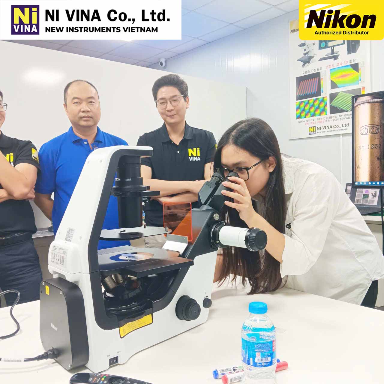 Kính hiển vi sinh học 2 mắt 3 mắt Nikon