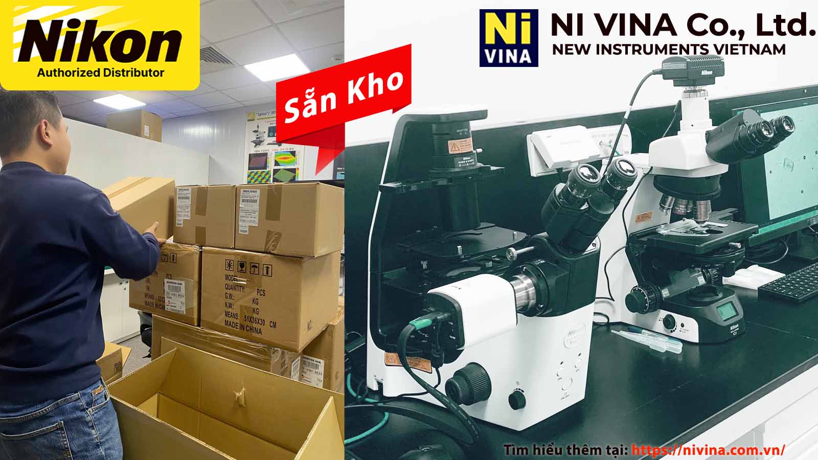 Kính Hiển Vi Eclipse TS2 Nikon sinh học - NIVINA đại lý chính hãng NIKON Tại VN