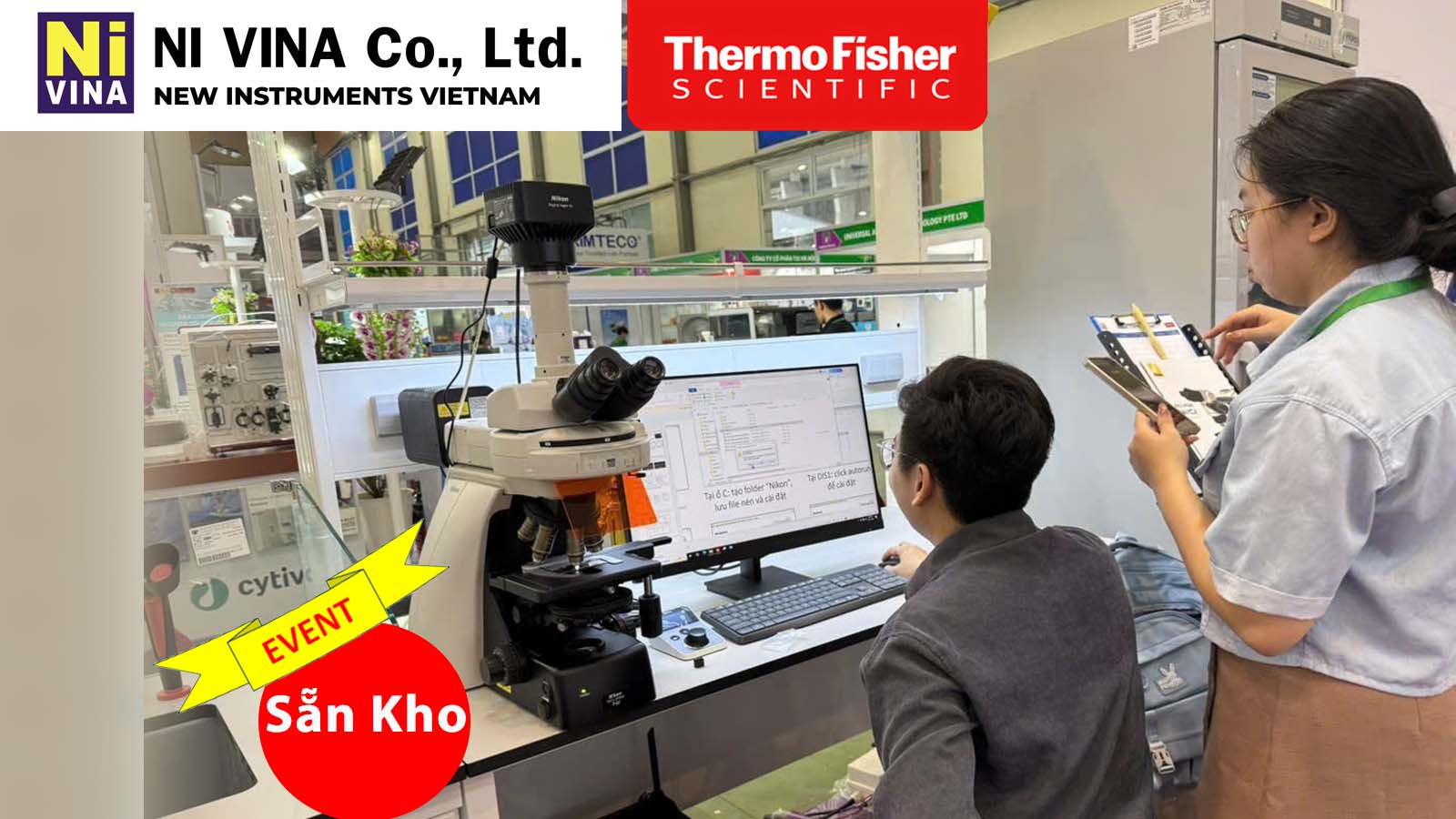 Kính Hiển Vi Sinh Học NIKON BIO tại ANALYTICA HANOI
